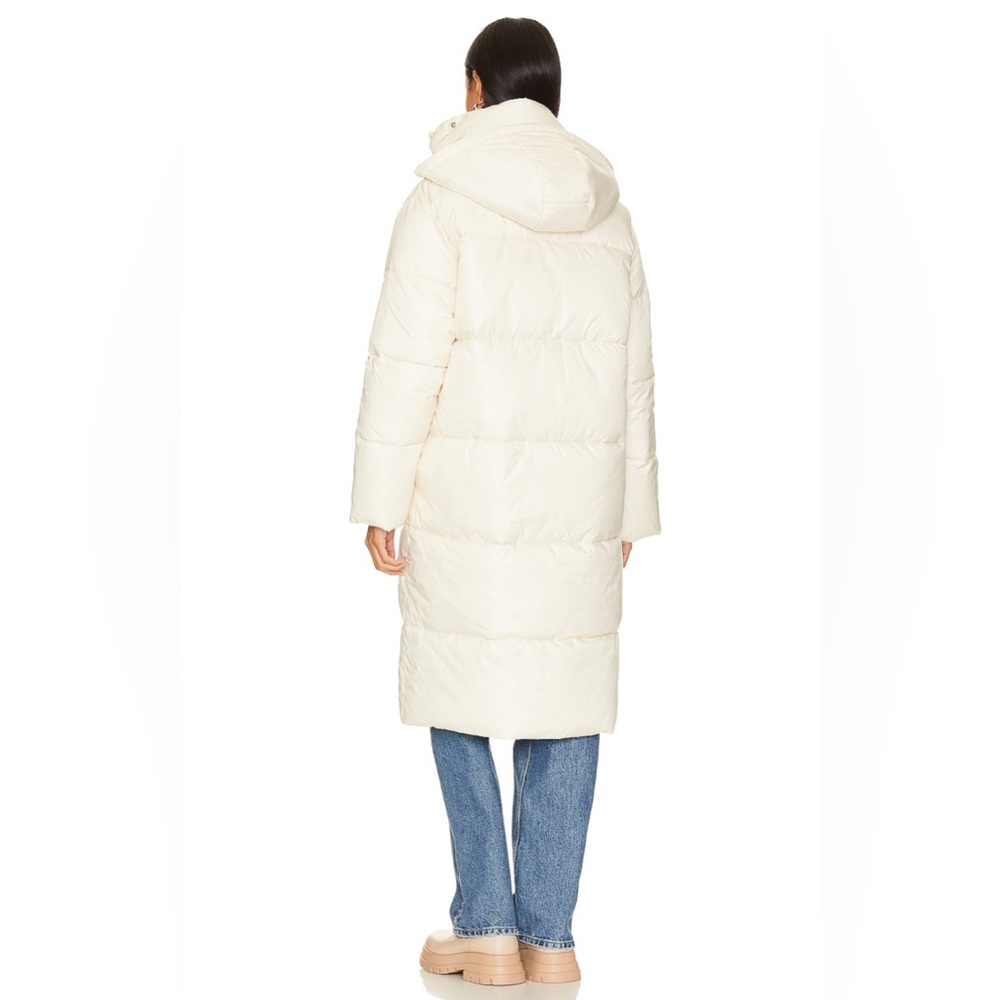 NWOT- L'Academie Marlon Puffer Coat in Ivory- Size Small - Picture 4 of 7